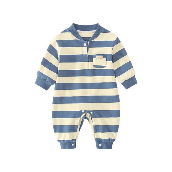 born baby girl boy soft cotton clothes romper for jumpsuit long sleeve spring autumn outfit striped infant clothing jumpsuits, Blue
born baby girl boy soft cotton clothes romper for jumpsuit long sleeve spring autumn outfit striped infant clothing jumpsuits, Blue