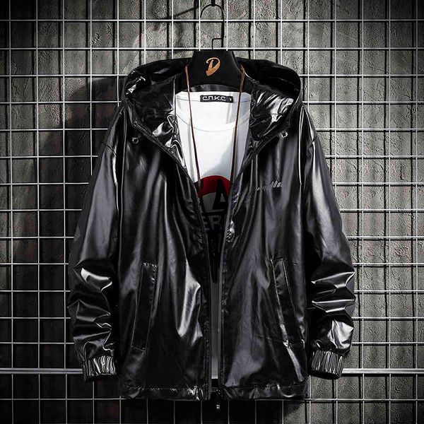 light leather fashion streetwear biker slim fit autumn winter coat men fur lined high quality, Black
light leather fashion streetwear biker slim fit autumn winter coat men fur lined high quality, Black