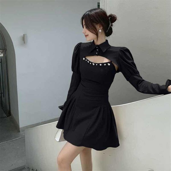 casual dresses autumn korean clothes neutral commute simplicity high waist women's clothing slim turn-down collar solid diamonds, Black;gray
casual dresses autumn korean clothes neutral commute simplicity high waist women's clothing slim turn-down collar solid diamonds, Black;gray