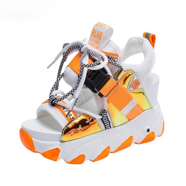 women chunky platform sandals designers brand 2021 summer beach casual shoes woman lace up wedges 9cm fashion sandal ladies, Black
women chunky platform sandals designers brand 2021 summer beach casual shoes woman lace up wedges 9cm fashion sandal ladies, Black