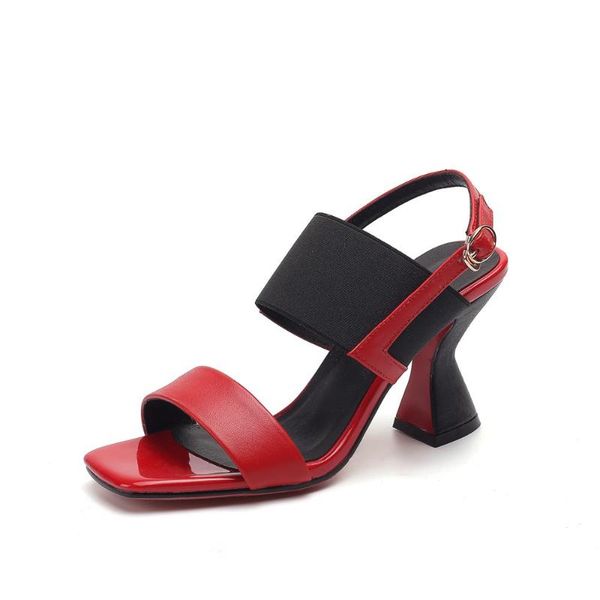 kmeioo women's sandals ladies fashion with thick heel buckle high wild stange style summer female casual shoes 7cm, Black
kmeioo women's sandals ladies fashion with thick heel buckle high wild stange style summer female casual shoes 7cm, Black