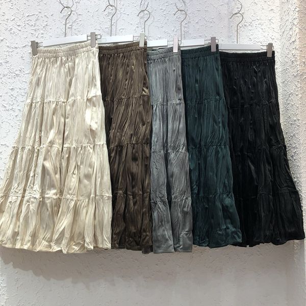 korean skirt autumn winter golden velvet folds pleated women's clothing high-waisted thin long a- line skirts womens 210420, Black
korean skirt autumn winter golden velvet folds pleated women's clothing high-waisted thin long a- line skirts womens 210420, Black