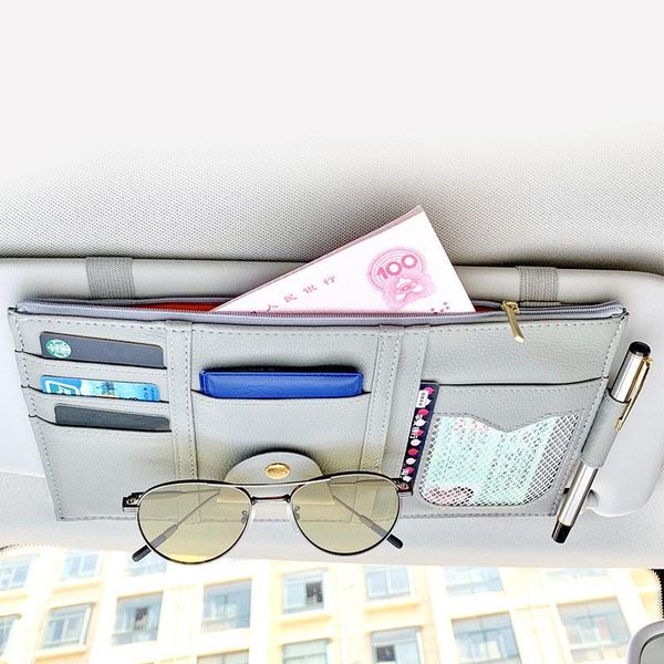 car organizer sun visor storage bag pu glasses clip driving license hanging supplies
car organizer sun visor storage bag pu glasses clip driving license hanging supplies