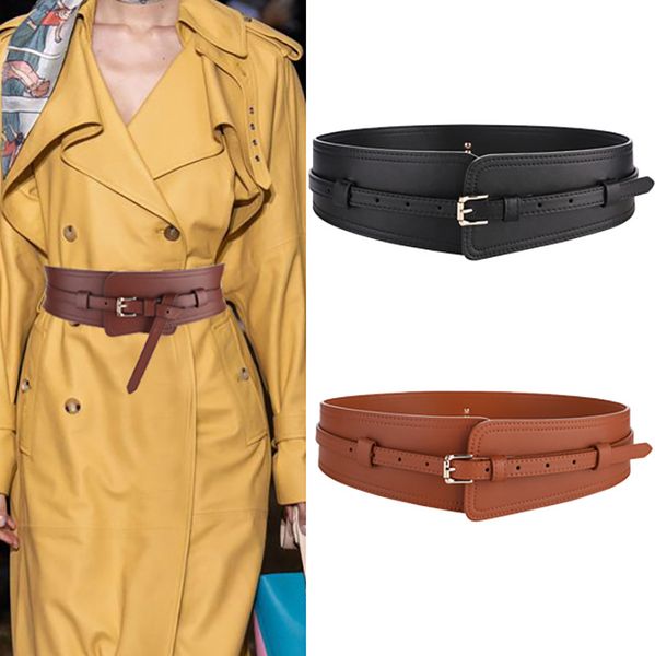 autumn winter women cowhide windbreaker coat belt wide belts ladies decorative waist seal, Black;brown
autumn winter women cowhide windbreaker coat belt wide belts ladies decorative waist seal, Black;brown