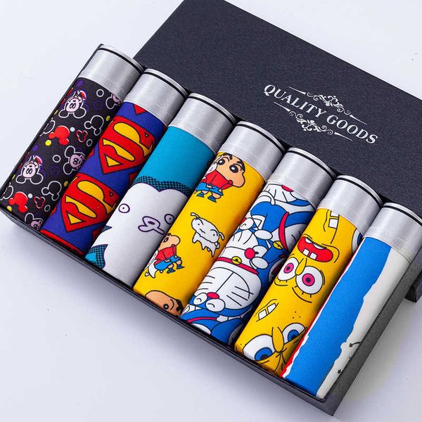 underpants 7pcs/lotmen's underwear cartoon animation fashion breathable boxer shorts comfortable high-quality fabric men's boxersh, Black;white
underpants 7pcs/lotmen's underwear cartoon animation fashion breathable boxer shorts comfortable high-quality fabric men's boxersh, Black;white
