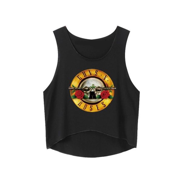 women tanks streetwear crop letter woman tank summer sleeve fashion camis gun and rose printed, White
women tanks streetwear crop letter woman tank summer sleeve fashion camis gun and rose printed, White