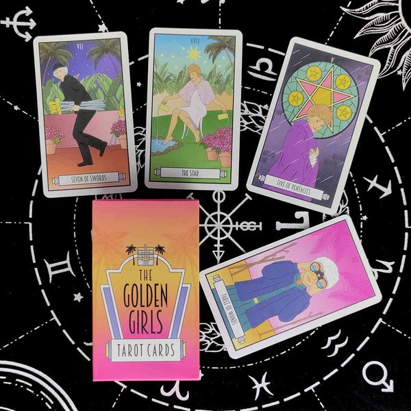 new the golden girls tarot cards prophecy divination deck english version entertainment board game 78 sheets/box
new the golden girls tarot cards prophecy divination deck english version entertainment board game 78 sheets/box