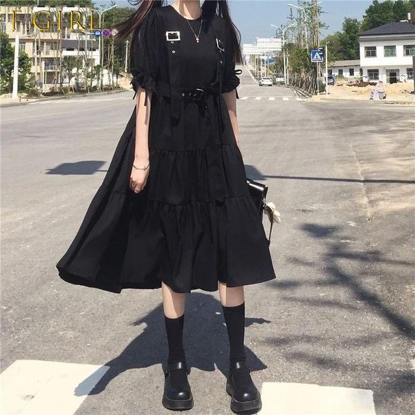 casual dresses dress women o-neck black summer strap midi japanese harajuku streetwear loose lace up bf cool ins elegant, Black;gray
casual dresses dress women o-neck black summer strap midi japanese harajuku streetwear loose lace up bf cool ins elegant, Black;gray