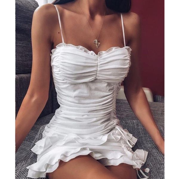 casual dresses women's mini ladies pleated ruffled strap drawstring vestido fashion vogue elegant sweet club wear party es 8g, Black;gray
casual dresses women's mini ladies pleated ruffled strap drawstring vestido fashion vogue elegant sweet club wear party es 8g, Black;gray