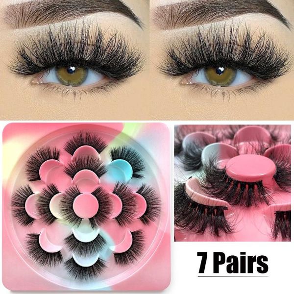 false eyelashes 7 pairs reusable dramatic messy natural long handmade eye extension 8-25mm 3d mink hair full strip
false eyelashes 7 pairs reusable dramatic messy natural long handmade eye extension 8-25mm 3d mink hair full strip
