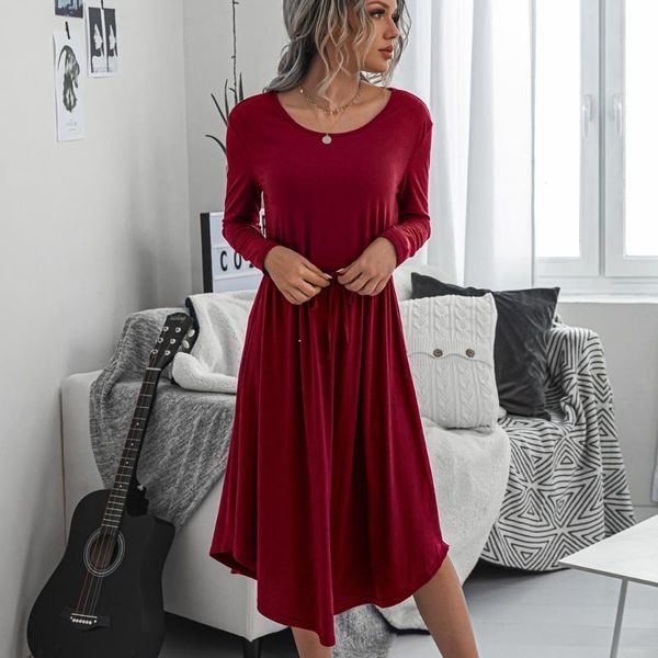 casual dresses women's swing autumn winter long sleeve o neck beach cover up plus size loose female, Black;gray
casual dresses women's swing autumn winter long sleeve o neck beach cover up plus size loose female, Black;gray