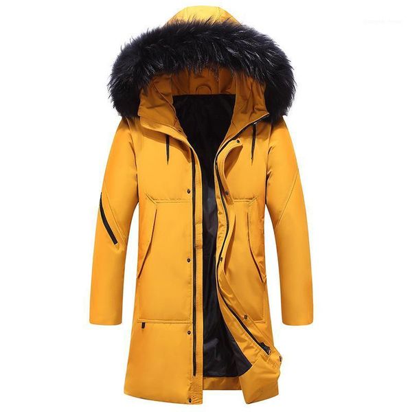 men's down & parkas 2021 winter white duck jacket men and women fashion hooded fur collar windbreaker puffer mid-long outerwear, Black
men's down & parkas 2021 winter white duck jacket men and women fashion hooded fur collar windbreaker puffer mid-long outerwear, Black