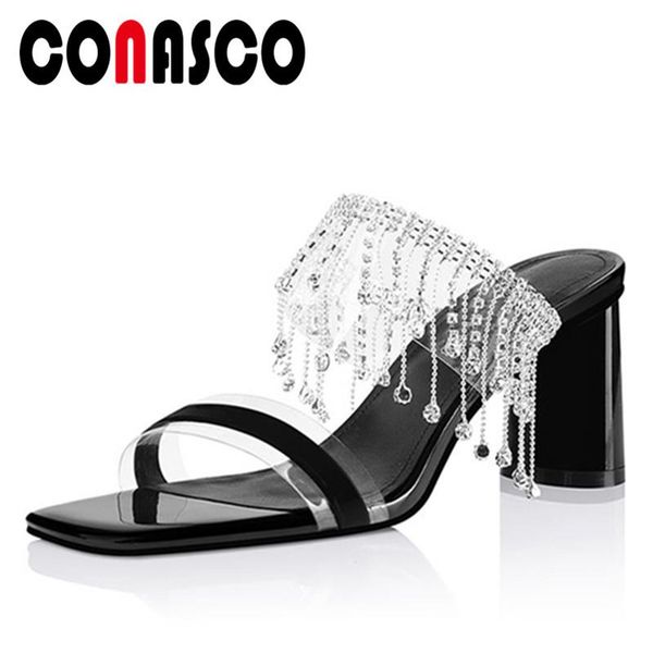 women sandals genuine leather fashion elegant rhinestone fringe high heels slippers wedding party casual shoes woman, Black
women sandals genuine leather fashion elegant rhinestone fringe high heels slippers wedding party casual shoes woman, Black