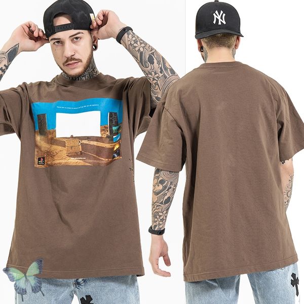 men women t-shirts brown t shirt poster desert landscape letter printing, White;black
men women t-shirts brown t shirt poster desert landscape letter printing, White;black