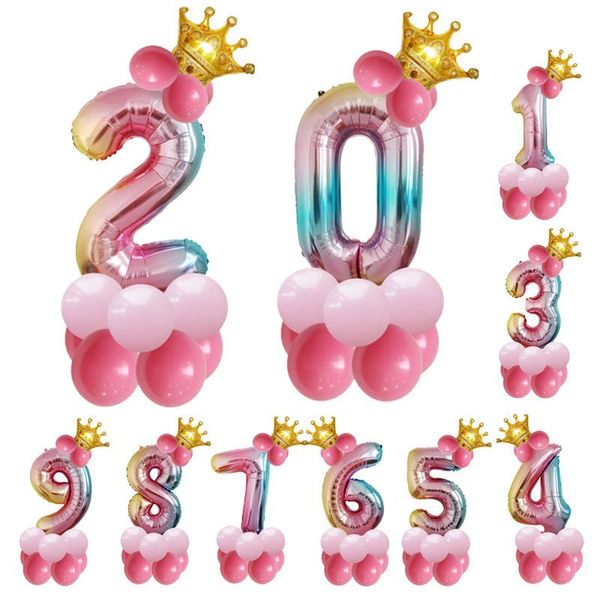 party decoration 1set helium balloon rainbow gradient number foil balloons kids birthday wedding event baby shower decor
party decoration 1set helium balloon rainbow gradient number foil balloons kids birthday wedding event baby shower decor