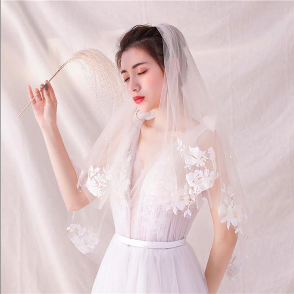 bridal veils 2t lace appliques wedding veil short with comb accessoires bride, Black
bridal veils 2t lace appliques wedding veil short with comb accessoires bride, Black