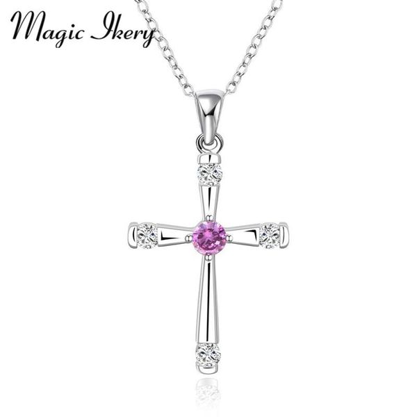 magic ikery arrivals jewelry silver color crystal female wedding bridal cross pendant necklaces for women mkn656
magic ikery arrivals jewelry silver color crystal female wedding bridal cross pendant necklaces for women mkn656