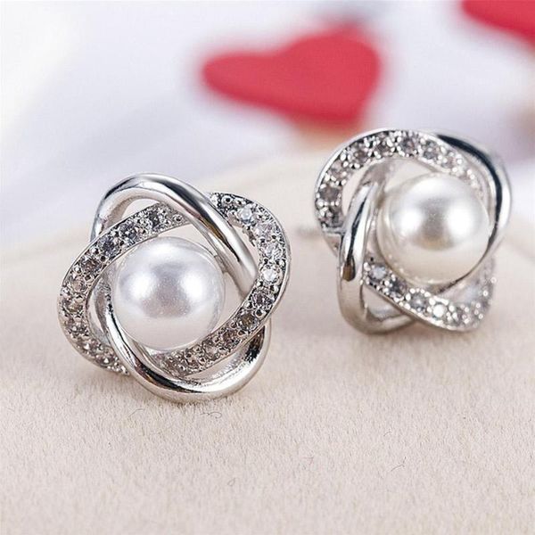 stud vintage jewelry white imitation pearl earrings zircon twist luxury for women brincos pendientes bijoux, Golden;silver
stud vintage jewelry white imitation pearl earrings zircon twist luxury for women brincos pendientes bijoux, Golden;silver