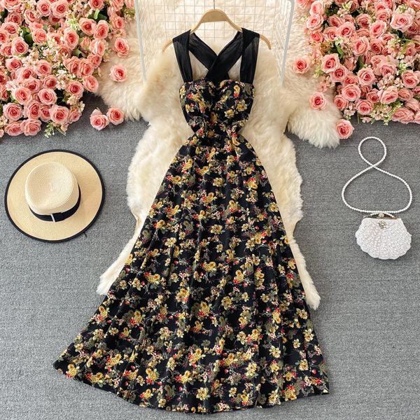 floral spaghetti strap long dress women summer high waist strapless patchwork robe female black beach party vestidos 2021, Black;gray
floral spaghetti strap long dress women summer high waist strapless patchwork robe female black beach party vestidos 2021, Black;gray