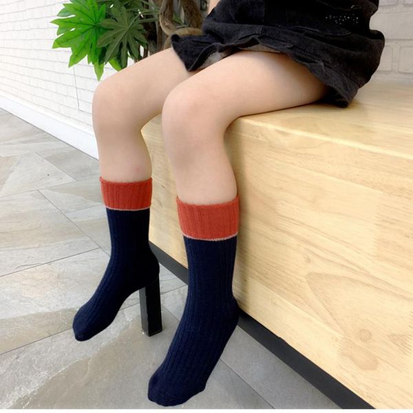 children socks toddler kids boys girls knee high patchwork double needles hand-sewn combed cotton boneless, Pink;yellow
children socks toddler kids boys girls knee high patchwork double needles hand-sewn combed cotton boneless, Pink;yellow