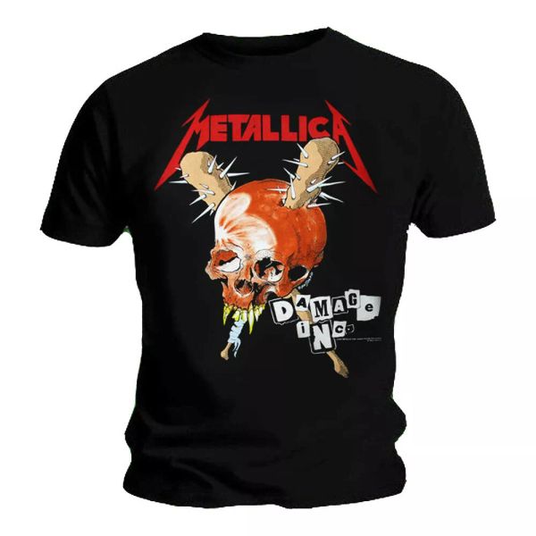 official metallica t shirt damage inc tour black classic rock metal band mens, White;black
official metallica t shirt damage inc tour black classic rock metal band mens, White;black