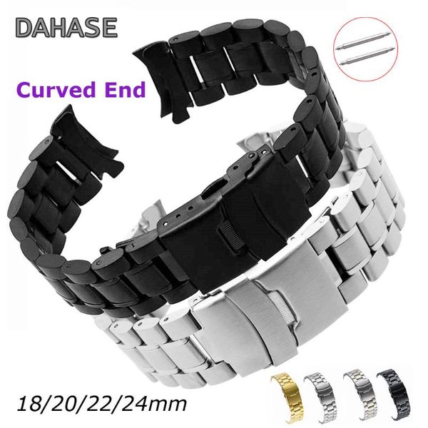 watch bands band 18mm 20mm 22mm 24mm replacement strap curved end double lock buckle stainless steel wristband, Black;brown
watch bands band 18mm 20mm 22mm 24mm replacement strap curved end double lock buckle stainless steel wristband, Black;brown