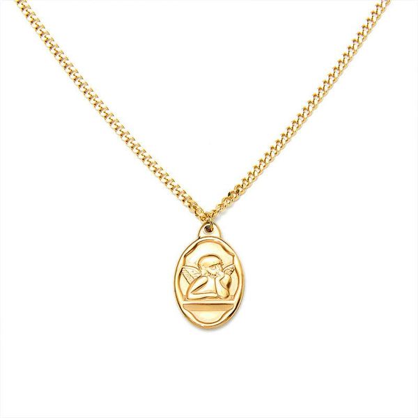pendant necklaces bohemian gold color stainless steel chain for women man fashion jewelry bijoux charm angel boy christmas gifts, Silver
pendant necklaces bohemian gold color stainless steel chain for women man fashion jewelry bijoux charm angel boy christmas gifts, Silver