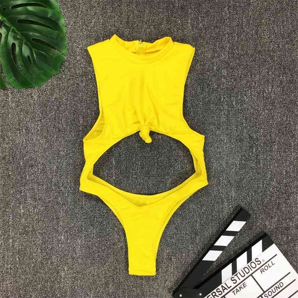 women high neck swimsuit bandage cutout beachwear yellow hollow out swimwear monokinis bathing suit 210728, White;black
women high neck swimsuit bandage cutout beachwear yellow hollow out swimwear monokinis bathing suit 210728, White;black