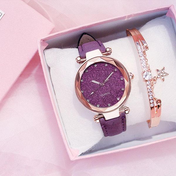wristwatches fashion women watch bracelet starry sky wrist ladies leather rhinestone designer clock simple dress hour montre femme, Slivery;brown
wristwatches fashion women watch bracelet starry sky wrist ladies leather rhinestone designer clock simple dress hour montre femme, Slivery;brown