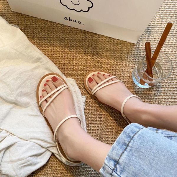 sandals net red roman female 2021 summer fairy style ins casual simple student wild flat shoes tide11, Black
sandals net red roman female 2021 summer fairy style ins casual simple student wild flat shoes tide11, Black