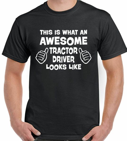 tractor driver t-shirt farmer agriculture farm mens funny mf massey, White;black