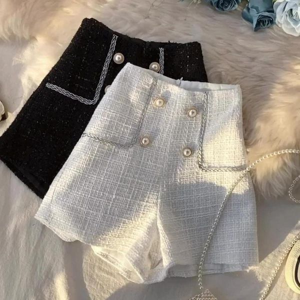 women spring autumn fashion korea style tweed plaid waist wide leg pearl button office lady loose shorts women's, White;black
women spring autumn fashion korea style tweed plaid waist wide leg pearl button office lady loose shorts women's, White;black