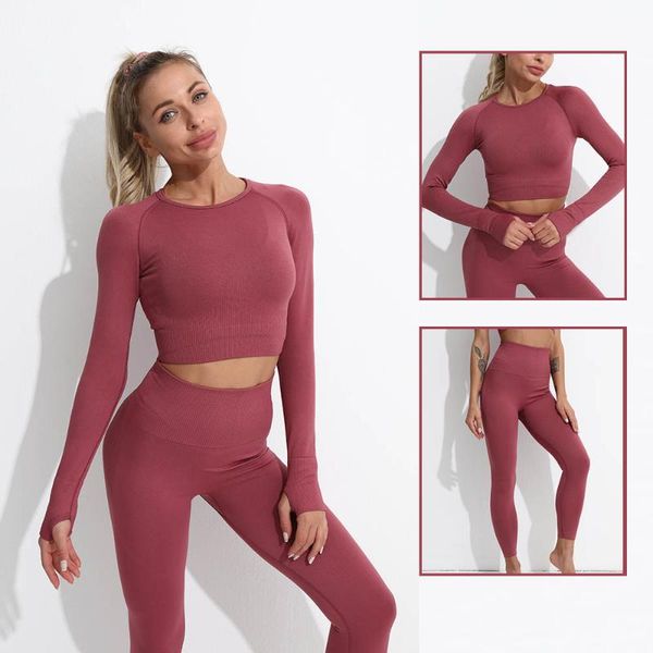 seamless yoga women fitness clothing sportswear gym leggings padded push-up strappy sports bra long sleeve crop for outfit
seamless yoga women fitness clothing sportswear gym leggings padded push-up strappy sports bra long sleeve crop for outfit