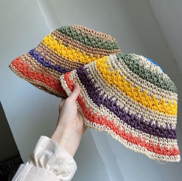 wide brim hats summer travel shade rainbow color hat floppy women ladies beach foldable straw sun cap, Blue;gray
wide brim hats summer travel shade rainbow color hat floppy women ladies beach foldable straw sun cap, Blue;gray