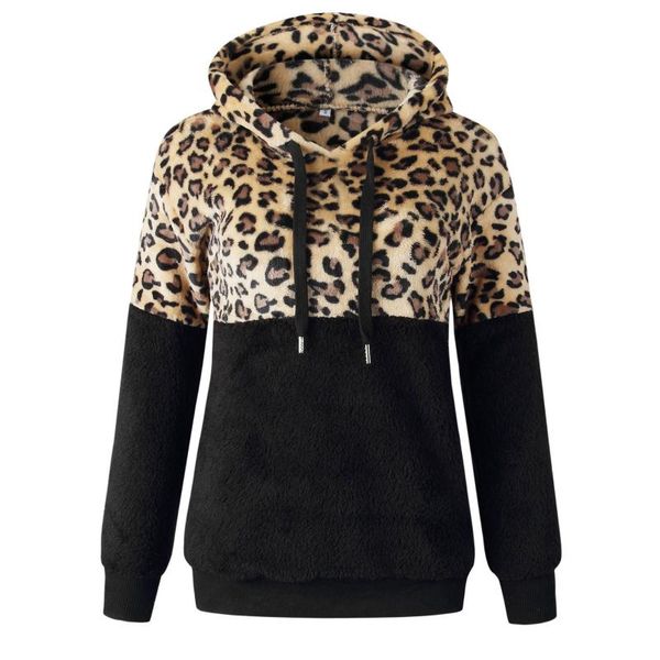 autumn winter fashion women leopard print hooded sweatshirt female casual coat warm wool pocket cotton hoodies outwear 2021 women's & s, Black
autumn winter fashion women leopard print hooded sweatshirt female casual coat warm wool pocket cotton hoodies outwear 2021 women's & s, Black