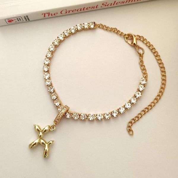link, chain elegant gold color poodle dog puppy zircon charm bracelet for women shiny crystal tennis aesthetic hand jewelry, Black
link, chain elegant gold color poodle dog puppy zircon charm bracelet for women shiny crystal tennis aesthetic hand jewelry, Black