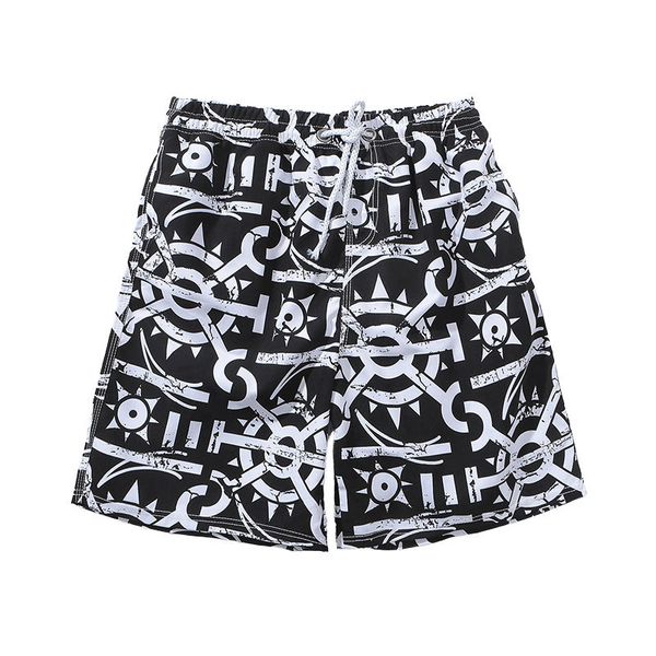 Black and white pattern men's beach shorts, comfortable, quick-drying, cool and fashionable, daily travel party, White;black
Black and white pattern men's beach shorts, comfortable, quick-drying, cool and fashionable, daily travel party, White;black