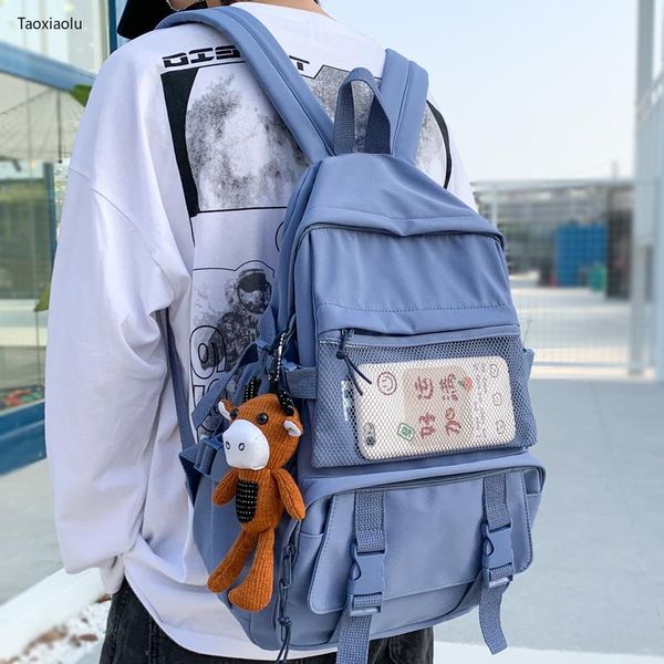 backpack dcimor multiple pockets waterproof nylon women men large capacity buckle travel bag tuck net schoolbag
backpack dcimor multiple pockets waterproof nylon women men large capacity buckle travel bag tuck net schoolbag