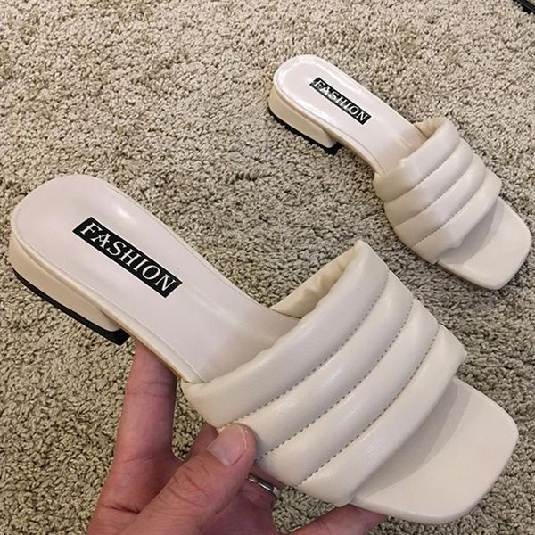 solid outside soft bottom pu slippers woman slip on beach flip flops summer shoes women vacation thick med heel slides femme2021, Black
solid outside soft bottom pu slippers woman slip on beach flip flops summer shoes women vacation thick med heel slides femme2021, Black