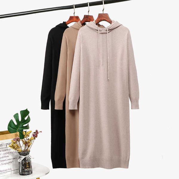 casual dresses oversize autumn winter basic hooded long sweater women loose thick maix female robe chic knit straight ybzj, Black;gray
casual dresses oversize autumn winter basic hooded long sweater women loose thick maix female robe chic knit straight ybzj, Black;gray