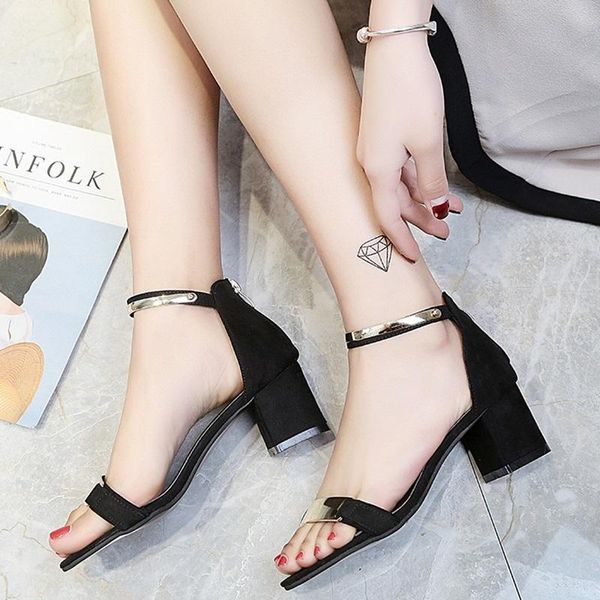 dress shoes 2021 woman sandals square heel fashion buckle zip summer open peep toe lovely wedding fish mouth, Black
dress shoes 2021 woman sandals square heel fashion buckle zip summer open peep toe lovely wedding fish mouth, Black