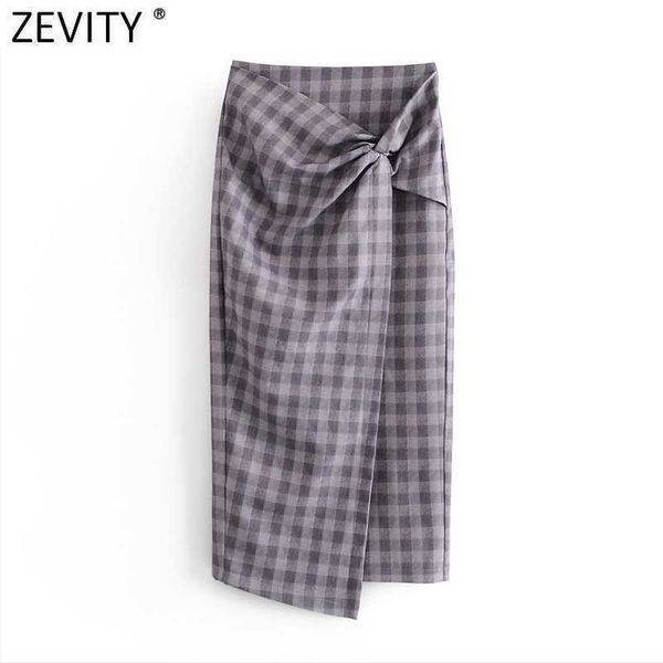 zevity women vintage plaid print knotted draped a line skirt faldas mujer female split vestido back zipper slim skirts qun718 210603, Black
zevity women vintage plaid print knotted draped a line skirt faldas mujer female split vestido back zipper slim skirts qun718 210603, Black