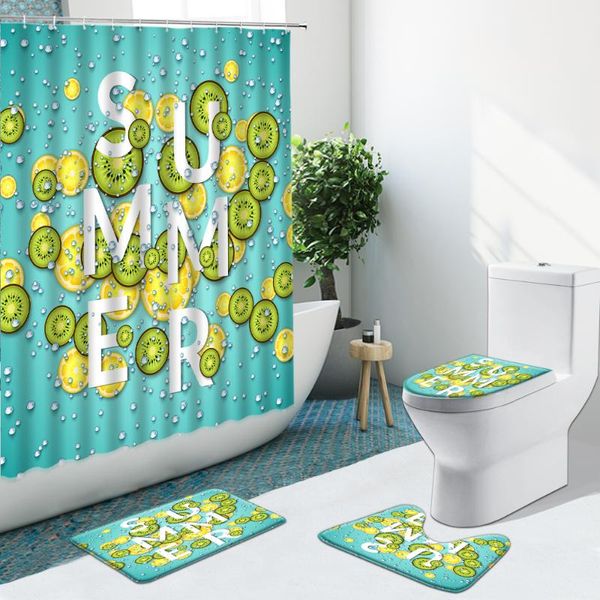shower curtains summer fruit raindrops bathroom set curtain non-slip rugs flannel toilet carpet cover stripes with hooks bath mat
shower curtains summer fruit raindrops bathroom set curtain non-slip rugs flannel toilet carpet cover stripes with hooks bath mat