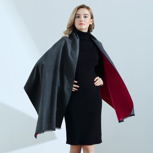 autumn winter men's and women's models classic bufanda wild pure color double-sided two-color warm cashmere scarf scarves, Blue;gray
autumn winter men's and women's models classic bufanda wild pure color double-sided two-color warm cashmere scarf scarves, Blue;gray