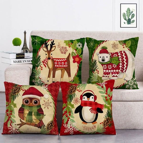 cushion/decorative pillow pillowcases christmas bed home decor case cushion cover funda cojin housse de coussin cojine kussenhoes t332
cushion/decorative pillow pillowcases christmas bed home decor case cushion cover funda cojin housse de coussin cojine kussenhoes t332