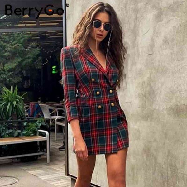 berrygo elegant double breasted cotton plaid dress women streetwear autumn winter short office lapel straight ladies 210513, Black;gray
berrygo elegant double breasted cotton plaid dress women streetwear autumn winter short office lapel straight ladies 210513, Black;gray