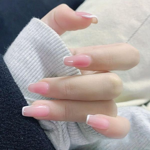 false nails 24pcs/box pink french long coffin artificial ballerina fake full cover nail tips press on detachable, Red;gold
false nails 24pcs/box pink french long coffin artificial ballerina fake full cover nail tips press on detachable, Red;gold