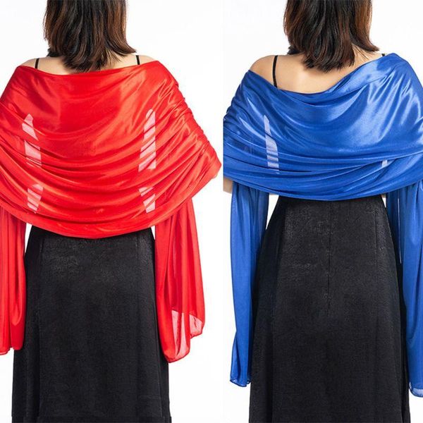 scarves 200x70cm womens imitation silk sheer scarf cape solid color long shawl wrap for wedding party banquet vintage prom accessories, Blue;gray
scarves 200x70cm womens imitation silk sheer scarf cape solid color long shawl wrap for wedding party banquet vintage prom accessories, Blue;gray