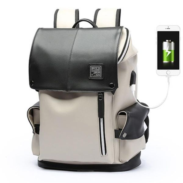 backpack men's pu leather large capacity multifunctional women's student leisure usb charging bag
backpack men's pu leather large capacity multifunctional women's student leisure usb charging bag