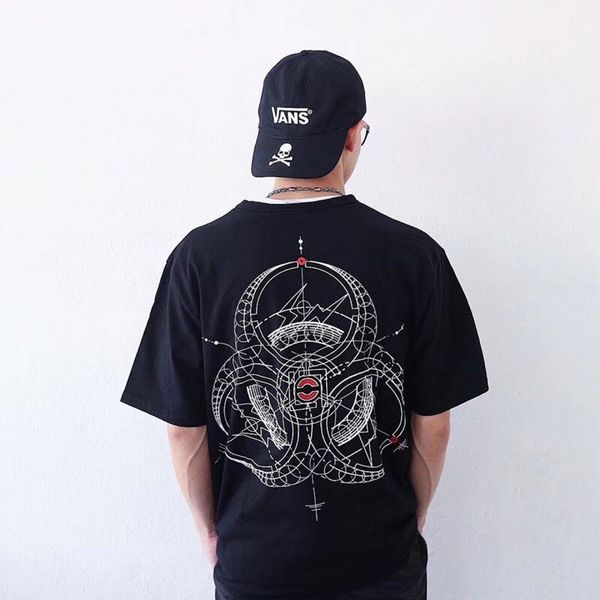 summer edison new chen's short sleeve t-shirt, White;black 
summer edison new chen's short sleeve t-shirt, White;black